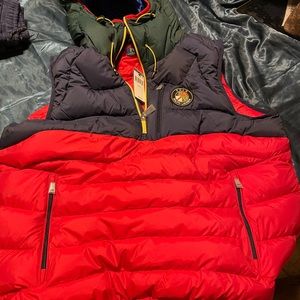 Tri color Ralph Lauren Puffer Vest